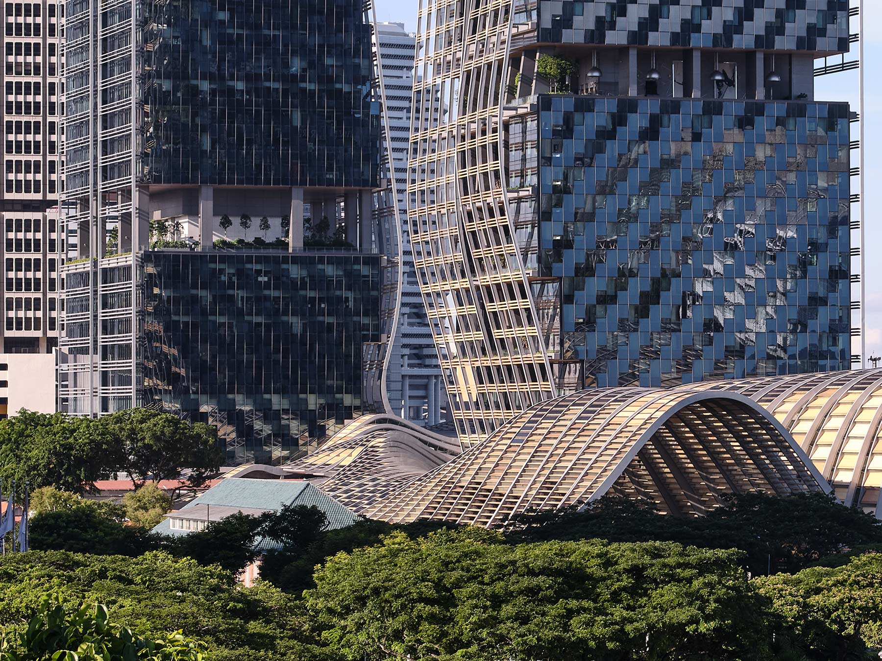 Owen Raggett, architectural photographer, Singapore, Asia. South Beach Tower, Singapore. 