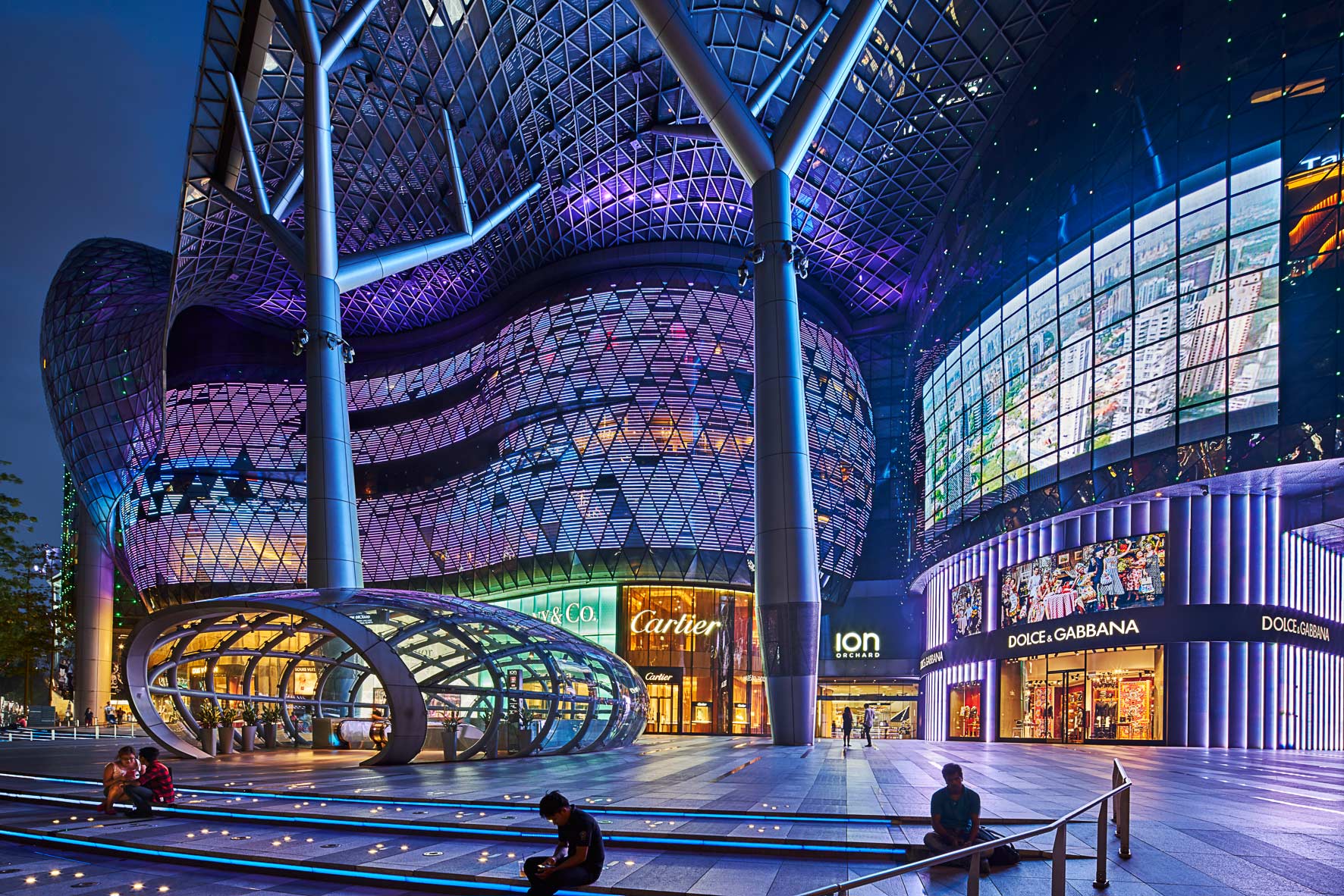 Ion Orchard Singapore. Architectural photographer Asia 