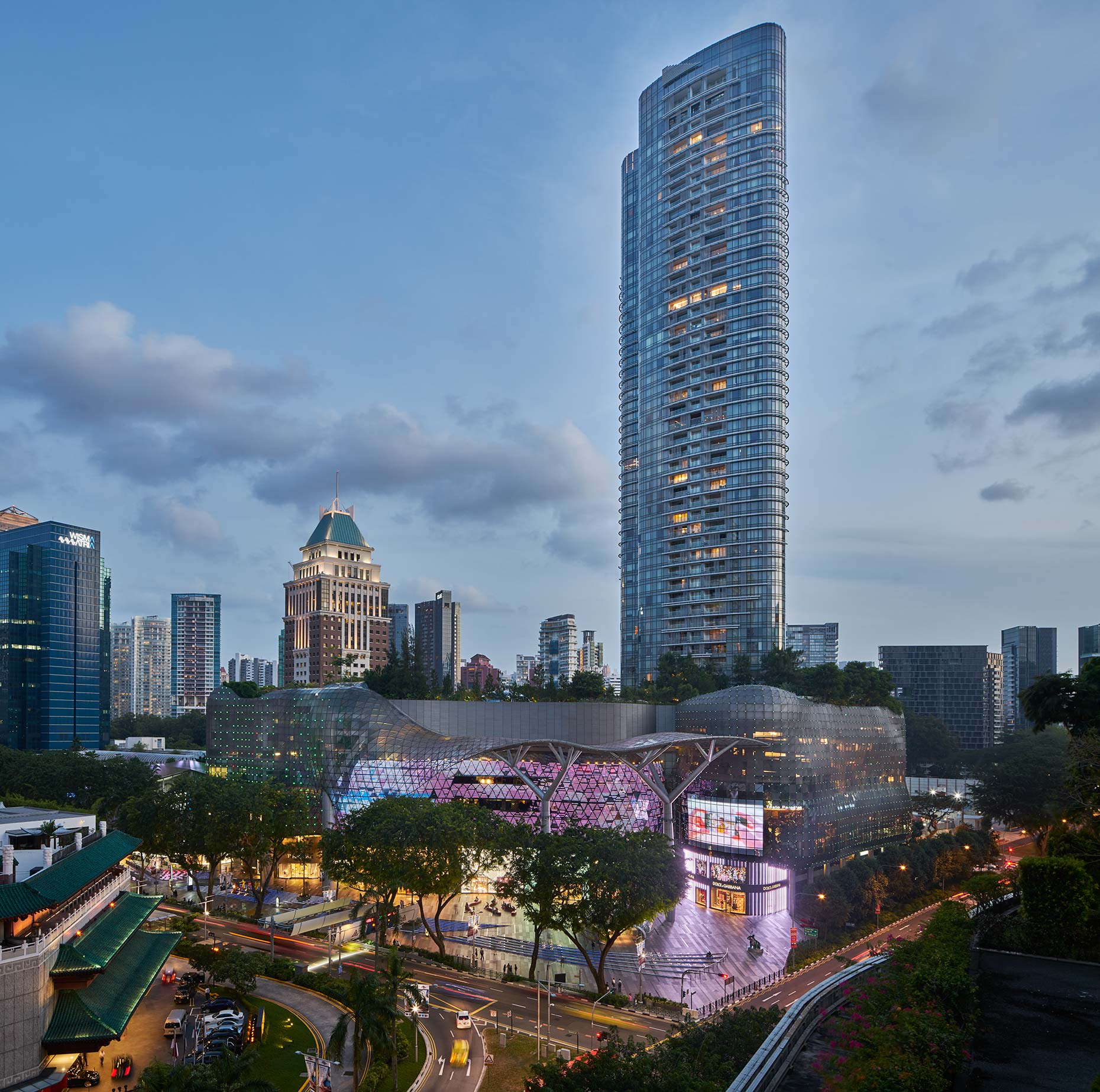 Ion Orchard Singapore. Architectural photographer Asia 