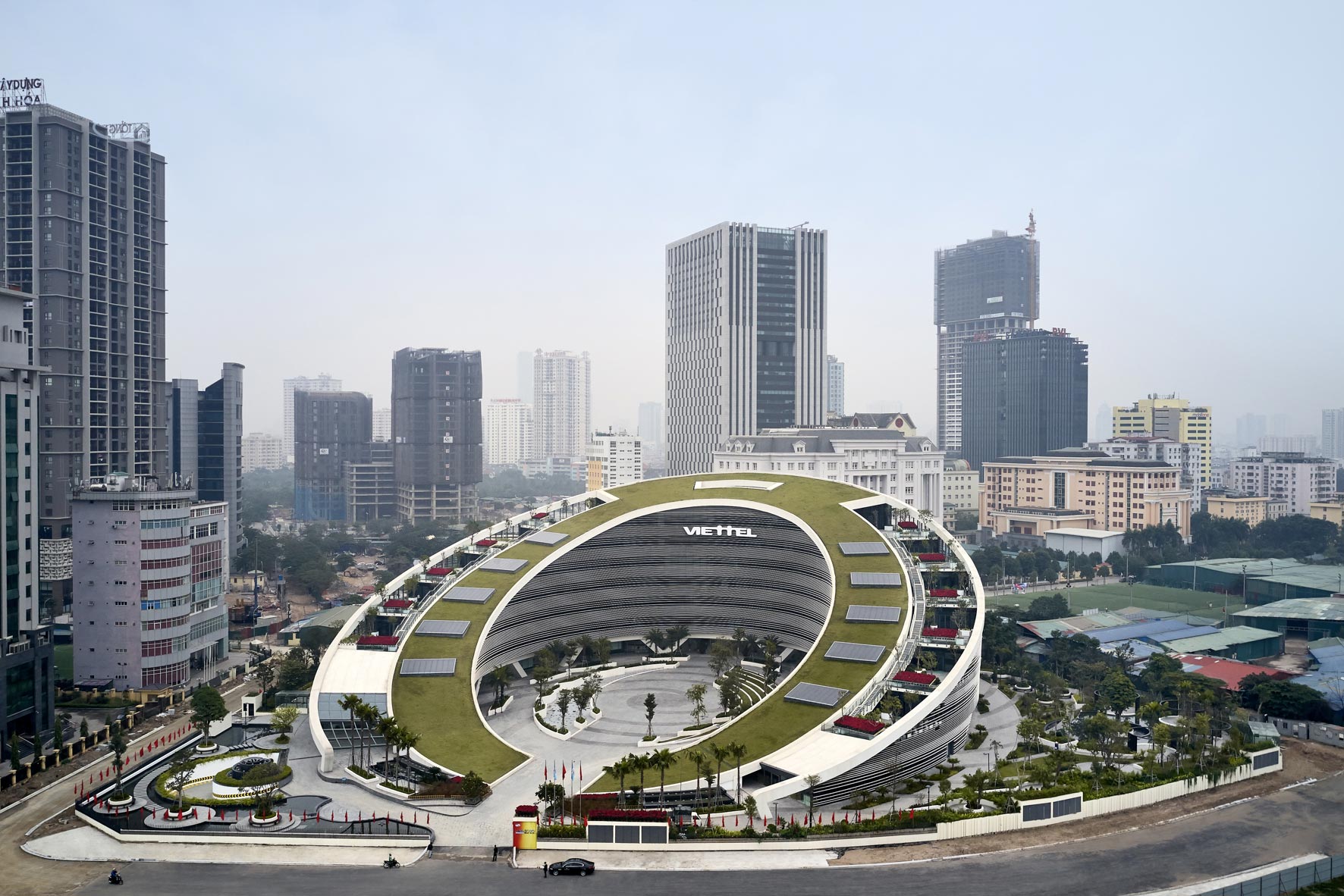 Viettel Group HQ, Hanoi, Vietnam  © Owen Raggett. Architecture, interior and hotel photographer, Singapore, Thailand, Malaysia, Indonesia, China, Hong Kong, Asia.  Interior photographer, architectural photographer.  Hotel photography, hospitality photography, luxury resort photography.
